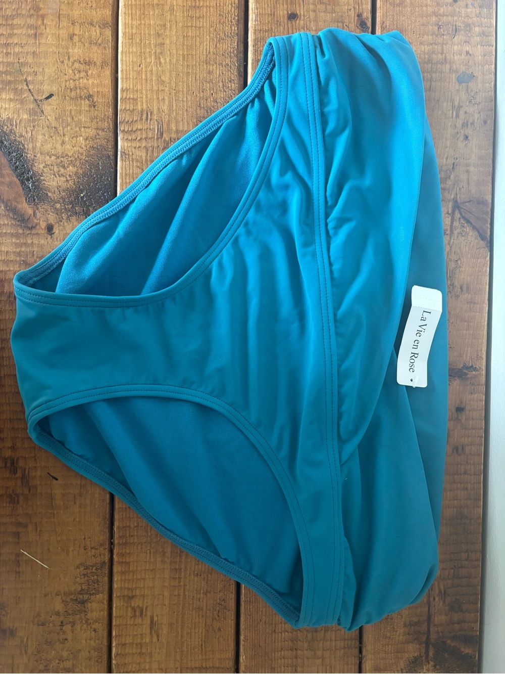 La Vie En Rose Teal High-Cut Women’s Swim Bottom